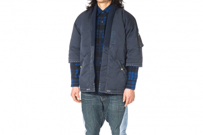 又是道袍!visvim全新sanjuro kimono down